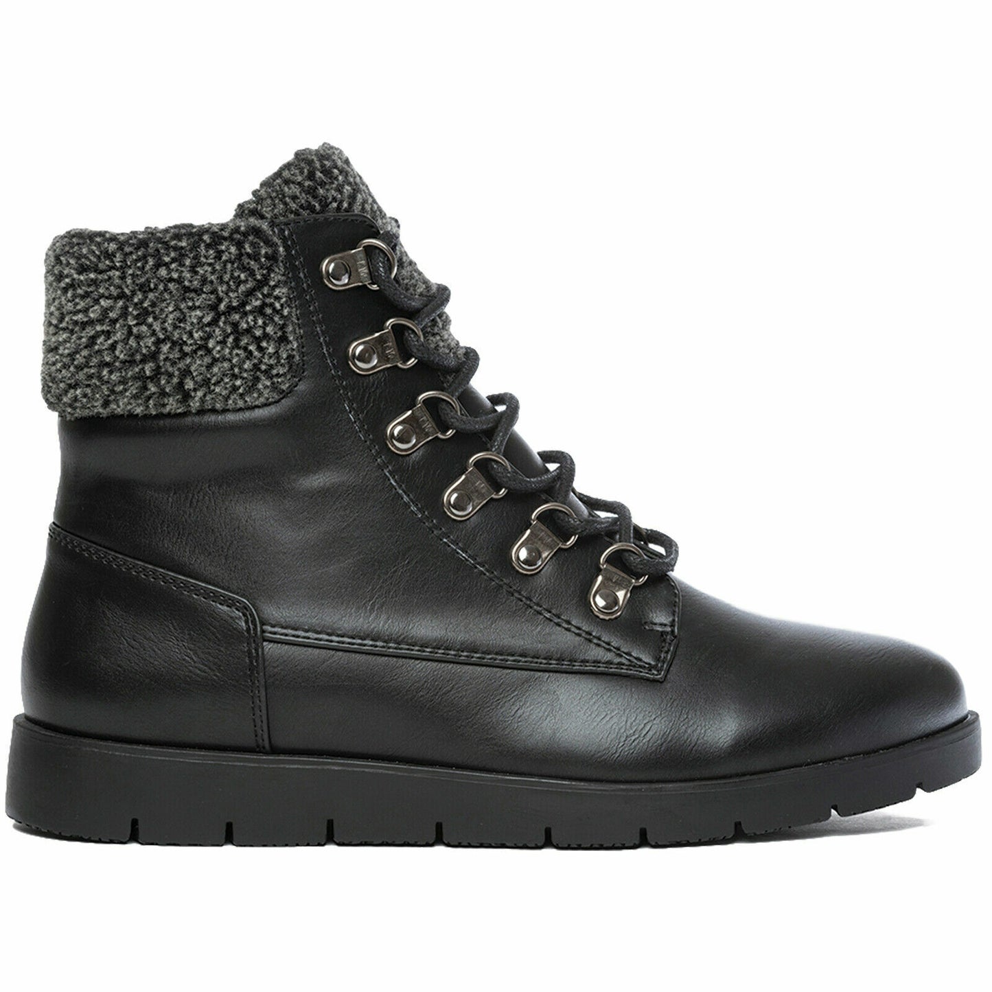 WOMENS ANKLE BOOTS HIGH TOP SNEAKERS TRAVEL TRIP HIKING LACES FUR LINED SHOES Travel, Hiking, & Everyday Wear in Style