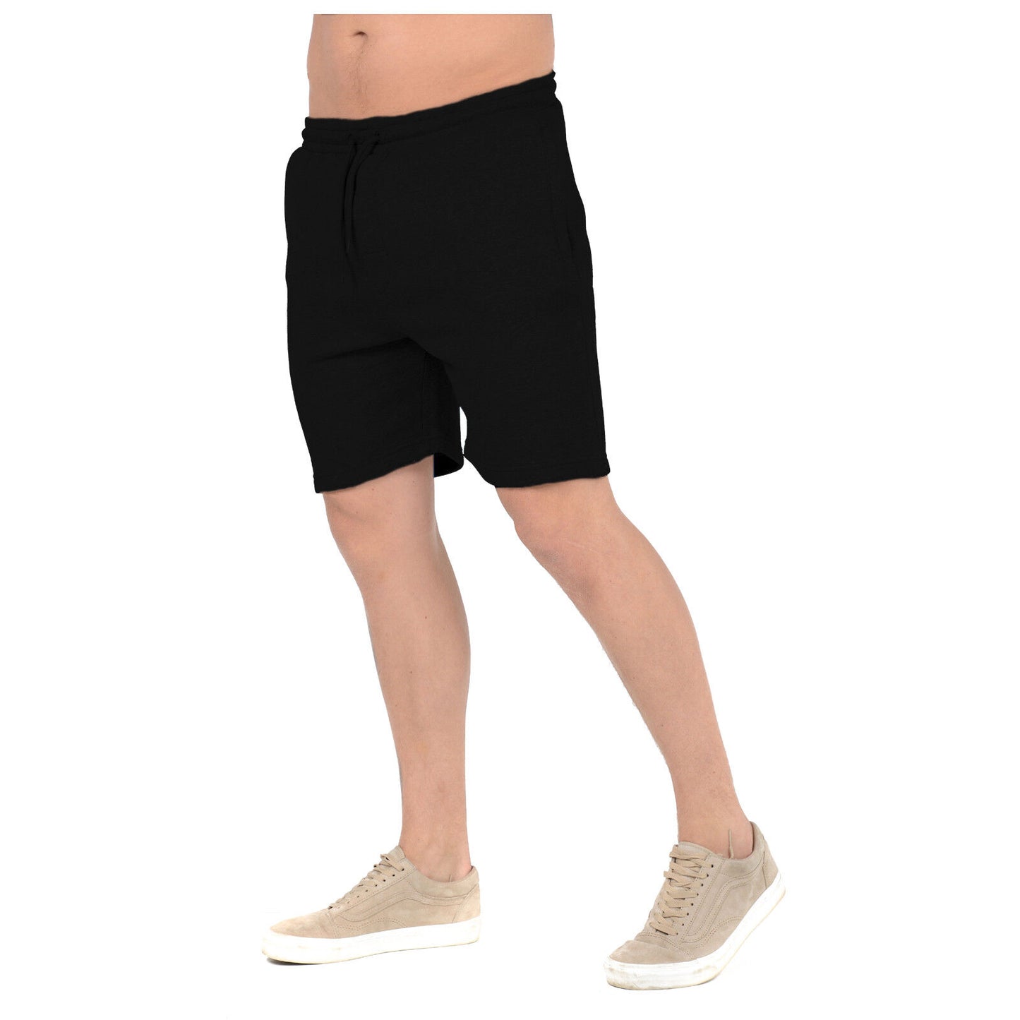 2 PACK MENS JOGGING SHORTS JERSEY FLEECE SWEAT BOTTOMS GYM RUNNING COMFY WORKOUT CASUAL SUMMER ACTIVEWEAR SHORTS
