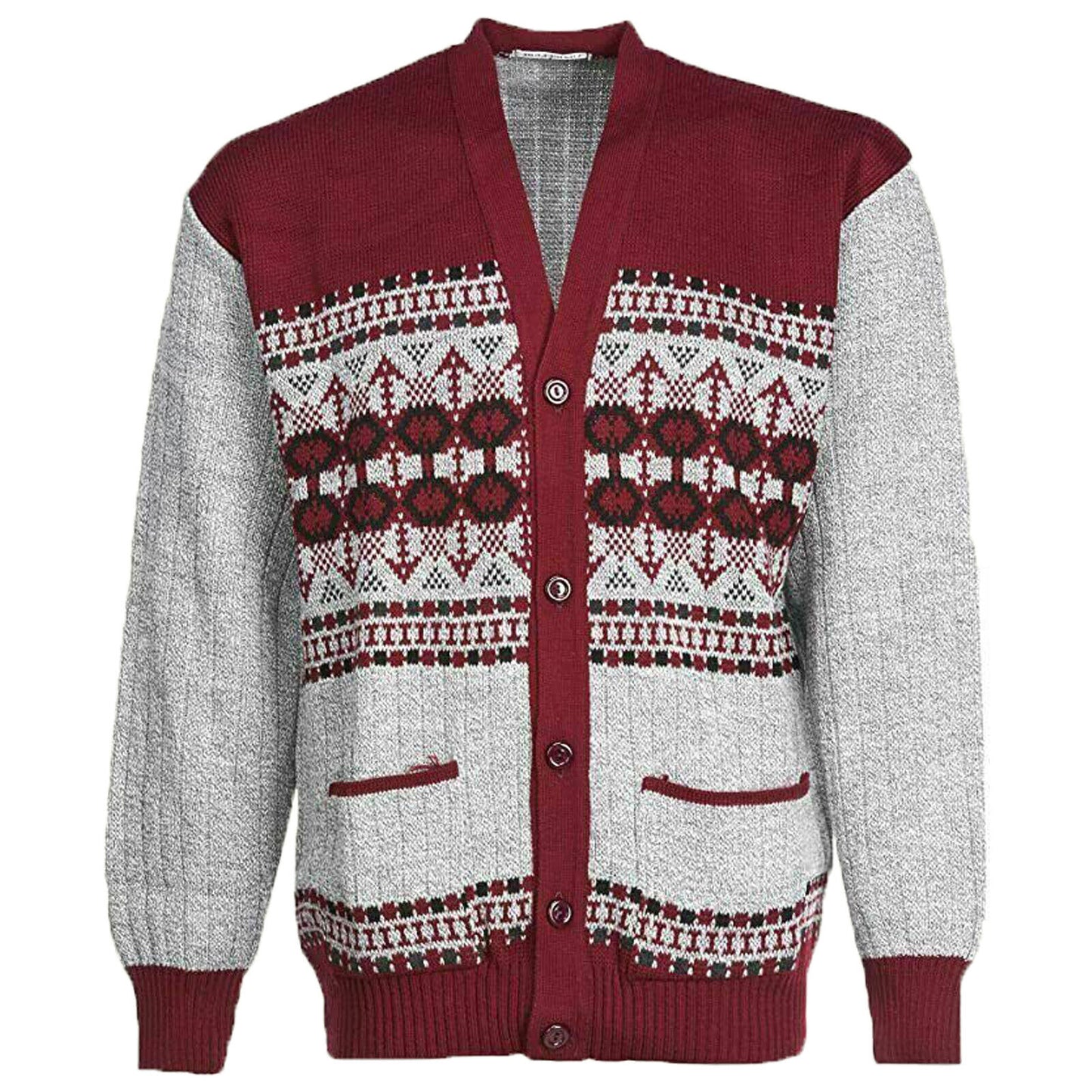 MENS CLASSIC CARDIGAN DESIGN ZIP THICK WARM SWEATER JUMPERS WINTER JUMPER