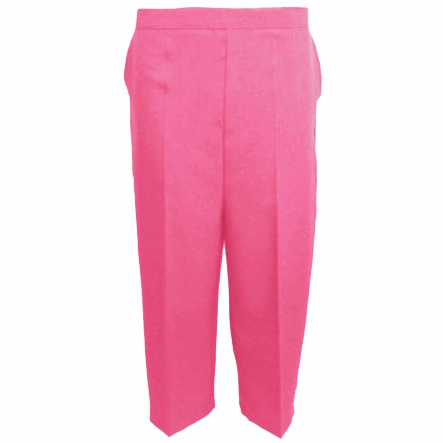 WOMENS 3/4 CAPRI TROUSERS SUMMER LIGHTWEIGHT CROPPED PANTS UK 10–24