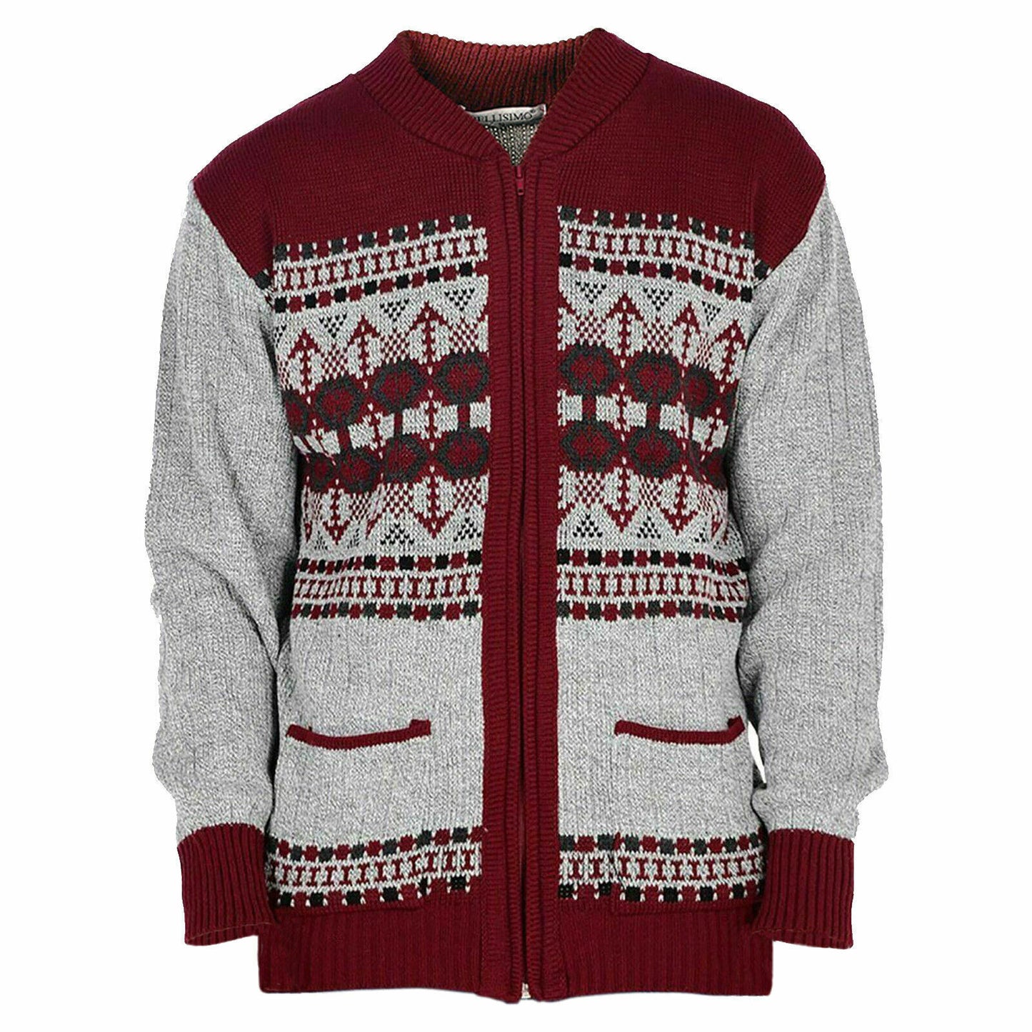 MENS CLASSIC CARDIGAN DESIGN ZIP THICK WARM SWEATER JUMPERS WINTER JUMPER