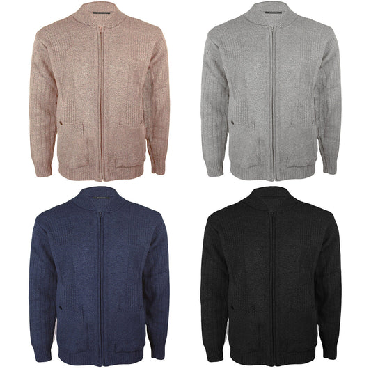 MENS CLASSIC CARDIGAN VINTAGE CARDI PLAIN WINTER THICK KNIT WARM SWEATER JUMPER Vintage Charm