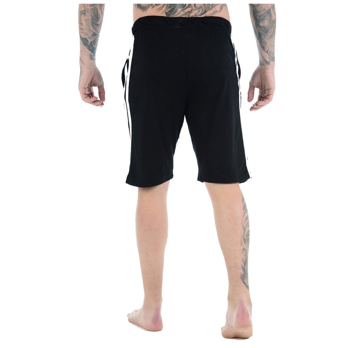 MENS CASUAL LOUNGE SHORTS POLY COTTON PJ BOTTOMS RELAXED FIT BREATHABLE SLEEPWEAR NIGHTWEAR PYJAMAS MULTI POCKETS