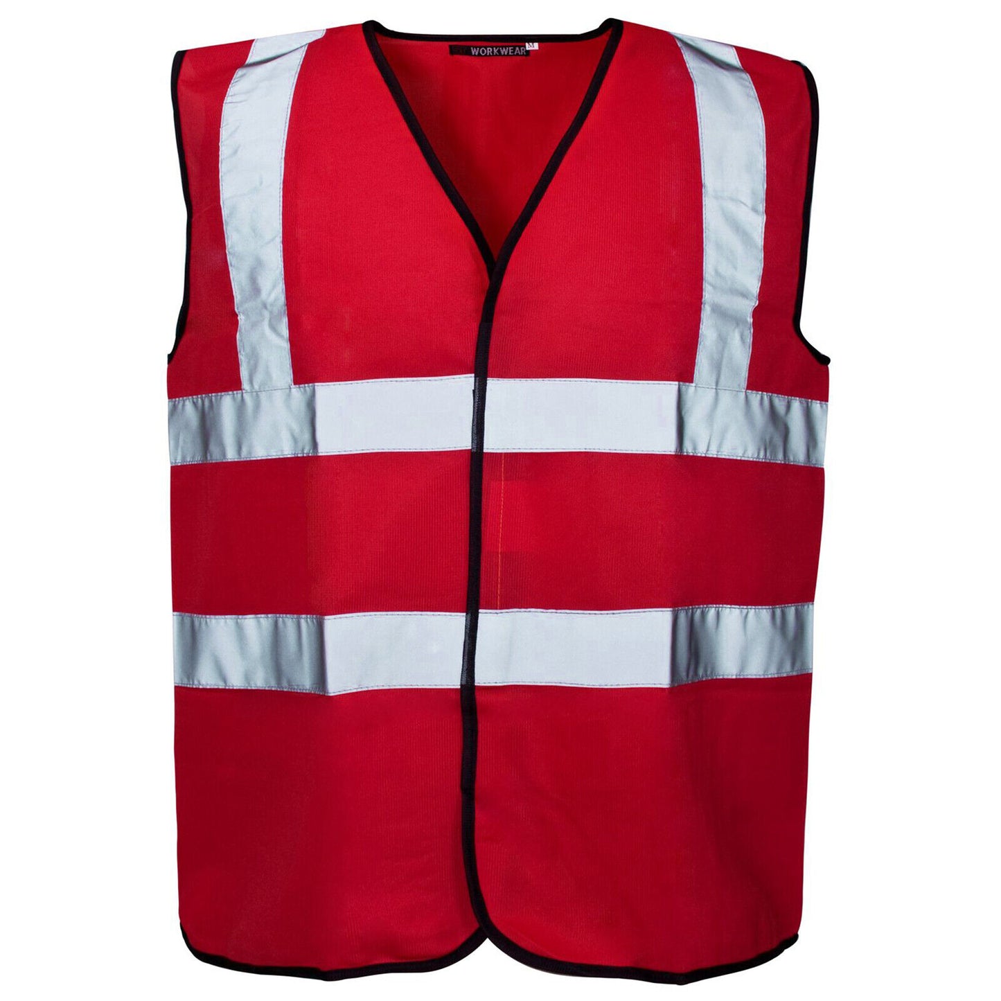 2 PACK HI VIS VEST SAFETY WAISTCOAT HIGH VISIBILITY WORKWEAR SECURITY CONTRACTOR REFLECTIVE JACKET LIGHTWEIGHT PPE SAFETY VESTS