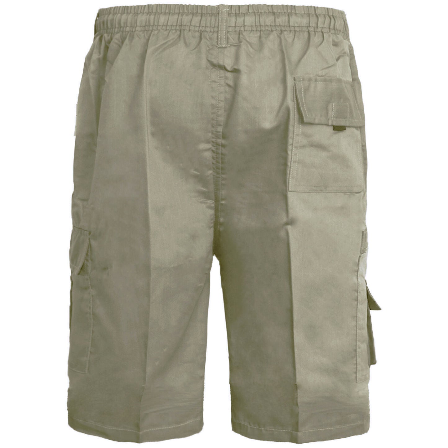 MENS PLAIN CARGO SHORTS QUICK DRY COMBAT CASUAL SUMMER BEACH WORKWEAR POLY COTTON MULTI POCKET LIGHTWEIGHT PANTS