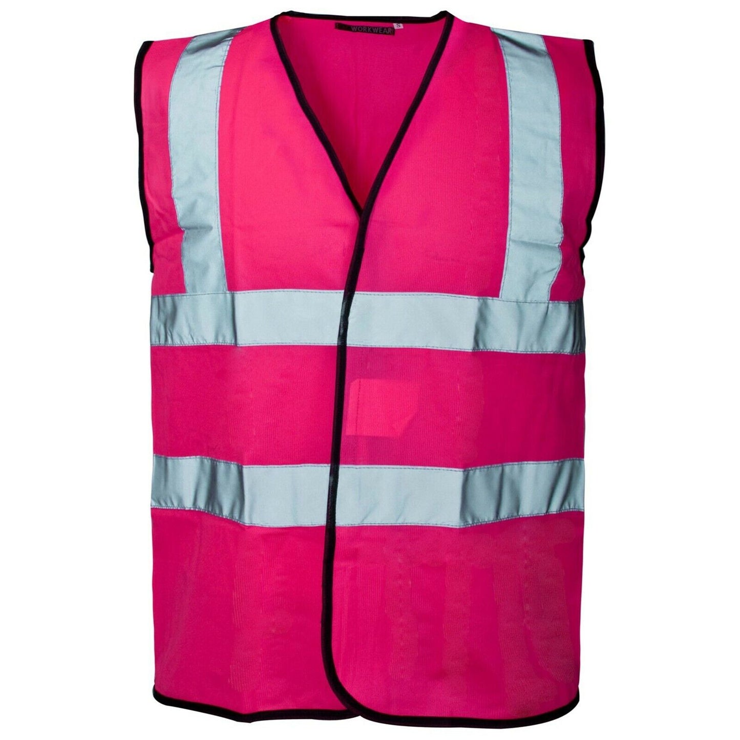 2 PACK HI VIS VEST SAFETY WAISTCOAT HIGH VISIBILITY WORKWEAR SECURITY CONTRACTOR REFLECTIVE JACKET LIGHTWEIGHT PPE SAFETY VESTS