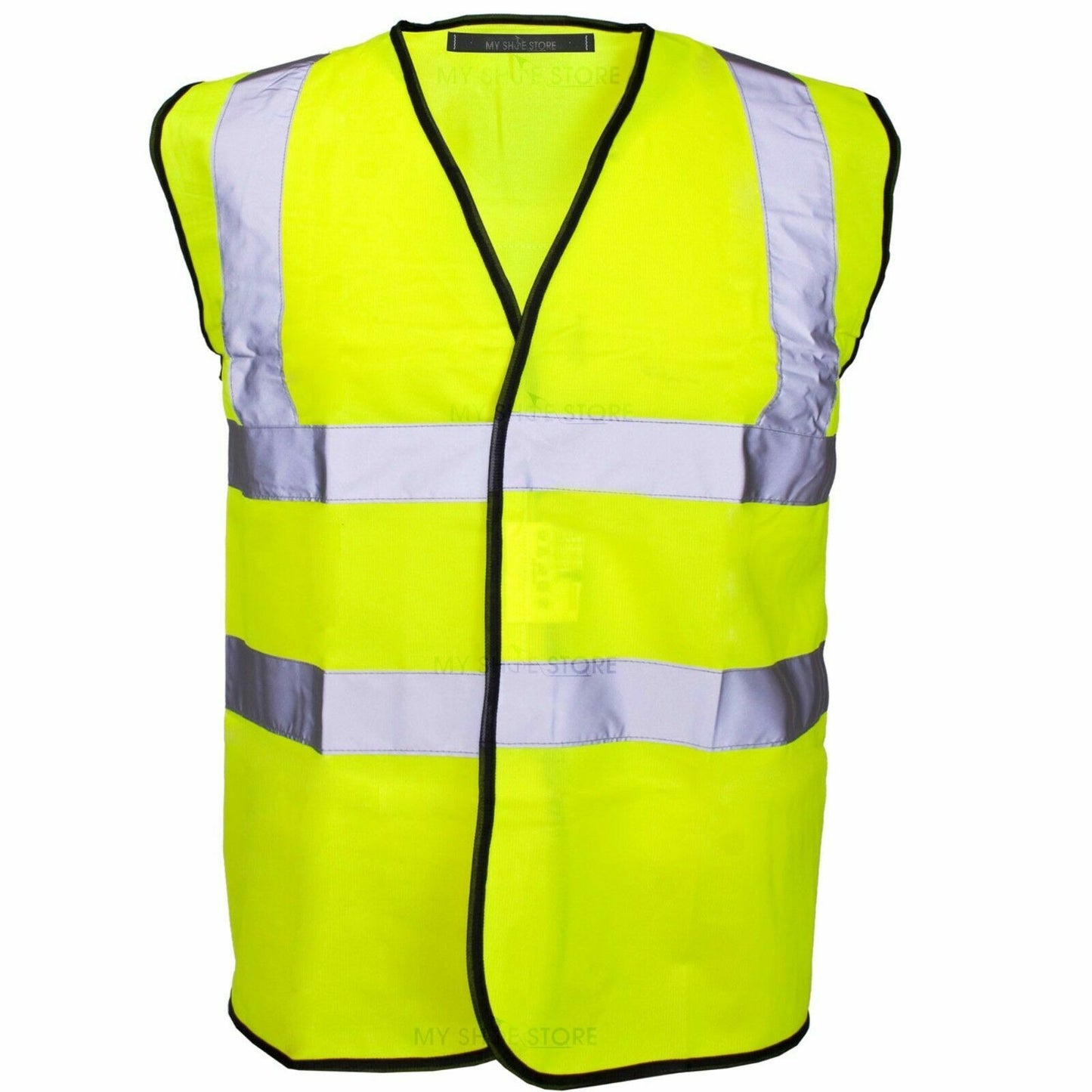 2 PACK HI VIS VEST SAFETY WAISTCOAT HIGH VISIBILITY WORKWEAR SECURITY CONTRACTOR REFLECTIVE JACKET LIGHTWEIGHT PPE SAFETY VESTS
