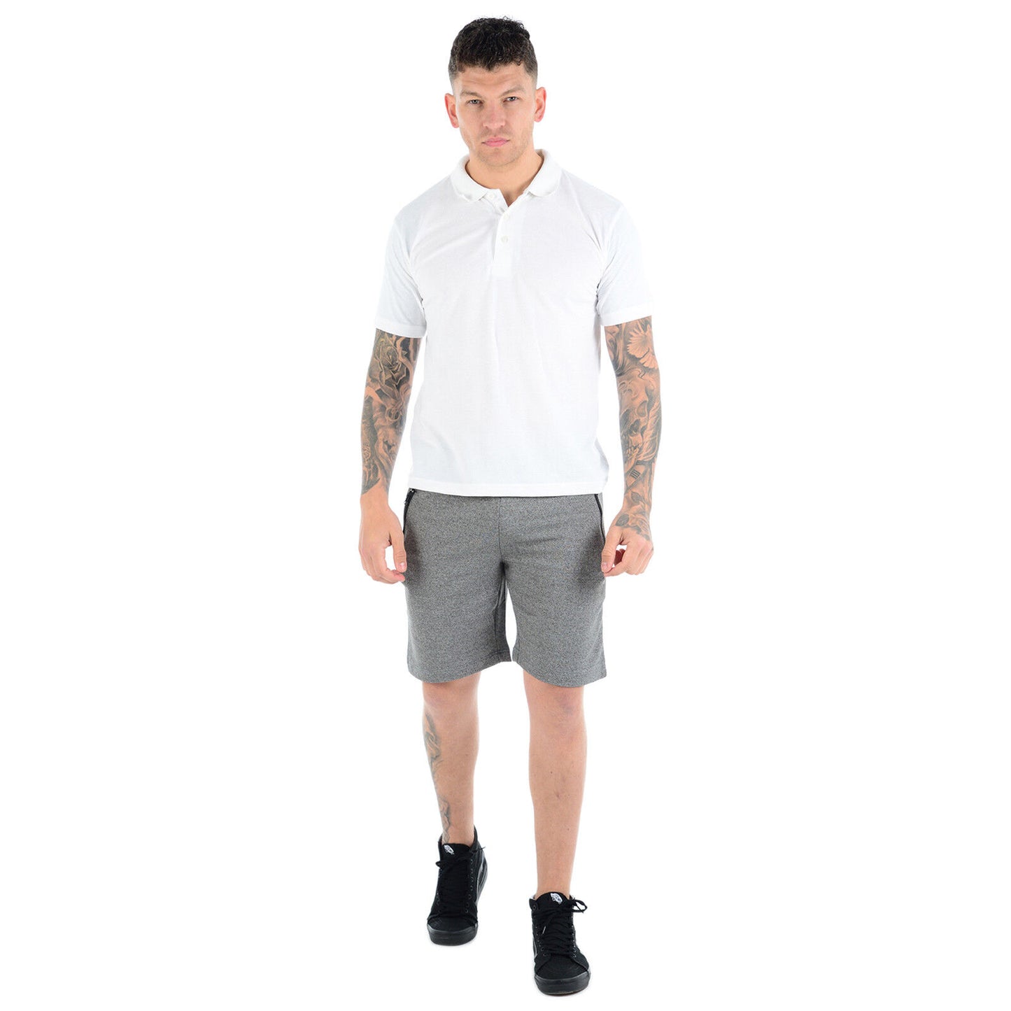 2 PACK MENS JOGGING SHORTS JERSEY FLEECE SWEAT BOTTOMS GYM RUNNING COMFY WORKOUT CASUAL SUMMER ACTIVEWEAR SHORTS