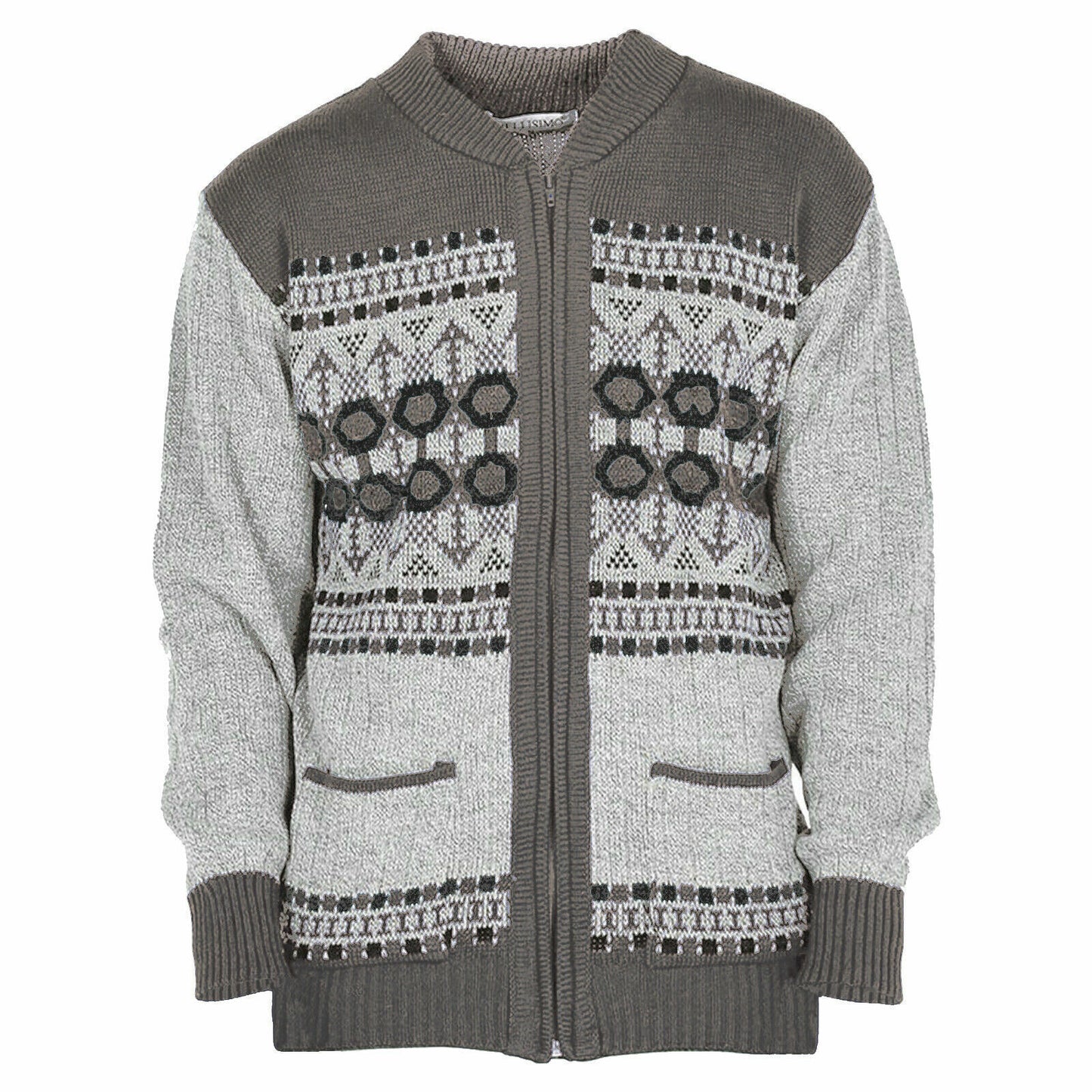 MENS CLASSIC CARDIGAN DESIGN ZIP THICK WARM SWEATER JUMPERS WINTER JUMPER