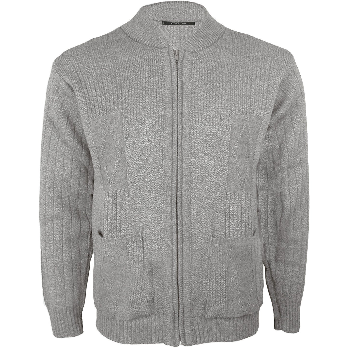 MENS CLASSIC CARDIGAN VINTAGE CARDI PLAIN WINTER THICK KNIT WARM SWEATER JUMPER Vintage Charm