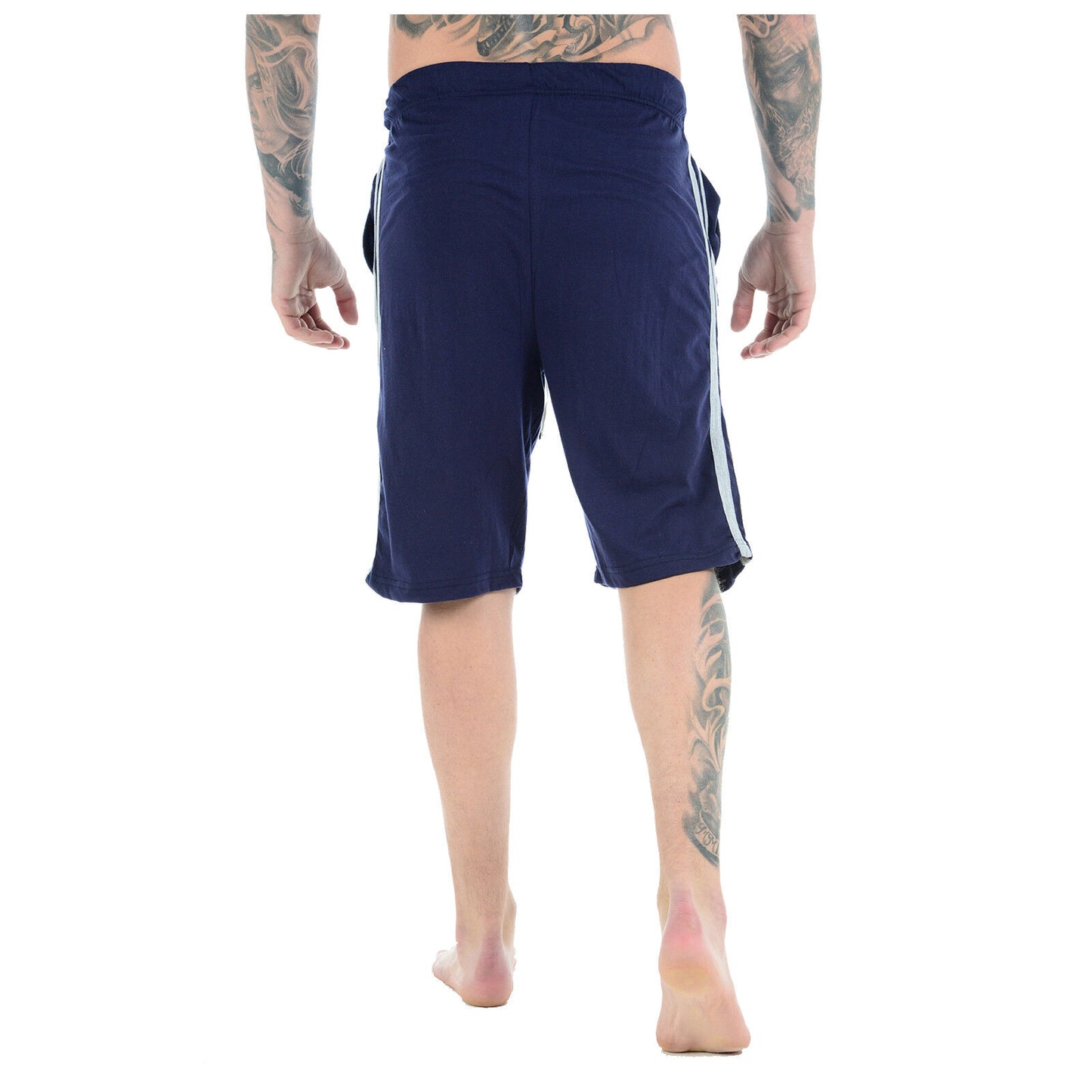 MENS CASUAL LOUNGE SHORTS POLY COTTON PJ BOTTOMS RELAXED FIT BREATHABLE SLEEPWEAR NIGHTWEAR PYJAMAS MULTI POCKETS