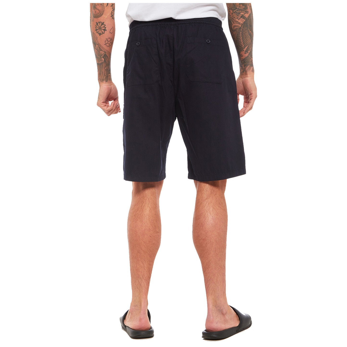 MENS CARGO SHORTS SUMMER CASUAL COMBAT WORK HALF PANTS POLY COTTON LIGHTWEIGHT BEACH SPORTS UTILITY POCKETS
