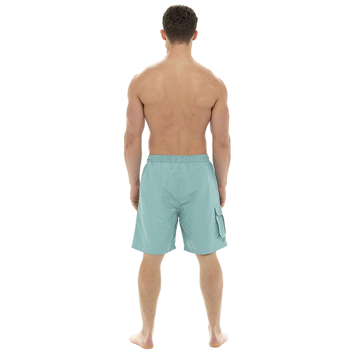 MENS CARGO FLAP POCKET SWIMMING SHORTS POOL SURF GENTS HOLIDAY BEACH SWIM TRUNKS