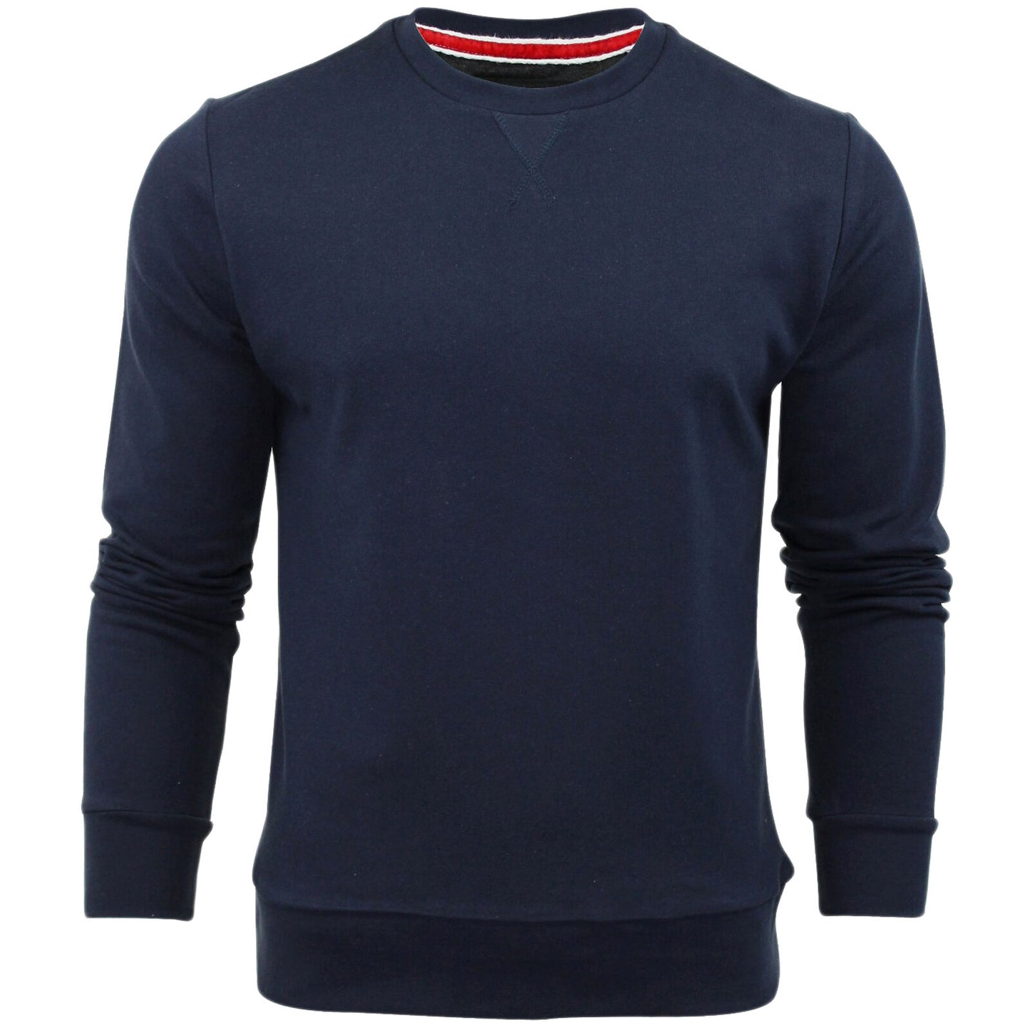 BRAVE SOUL MENS LONG SLEEVE CREW NECK SWEATER JUMPERS SWEATSHIRTS PLAIN TOP S-XL