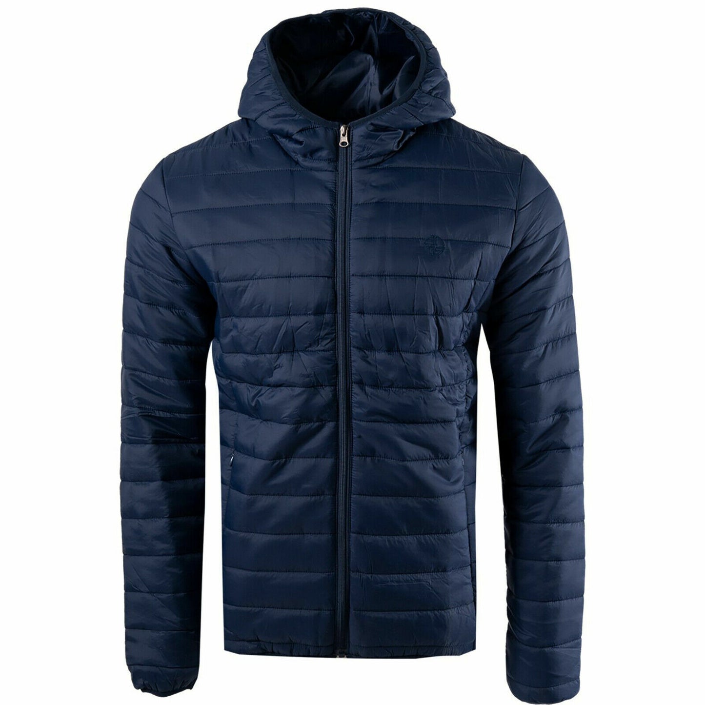 SOUL STAR MENS QUILTED HOODED JACKET PADDED BUBBLE PUFFER PUFFA WARM BOMBER COAT
