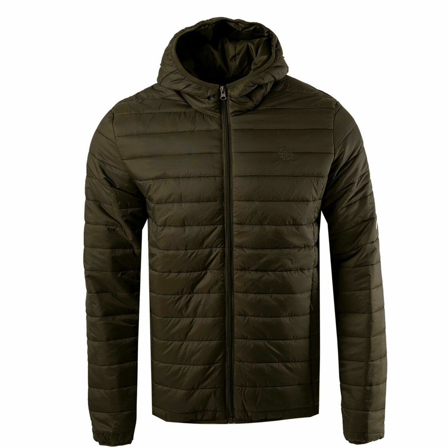 SOUL STAR MENS QUILTED HOODED JACKET PADDED BUBBLE PUFFER PUFFA WARM BOMBER COAT
