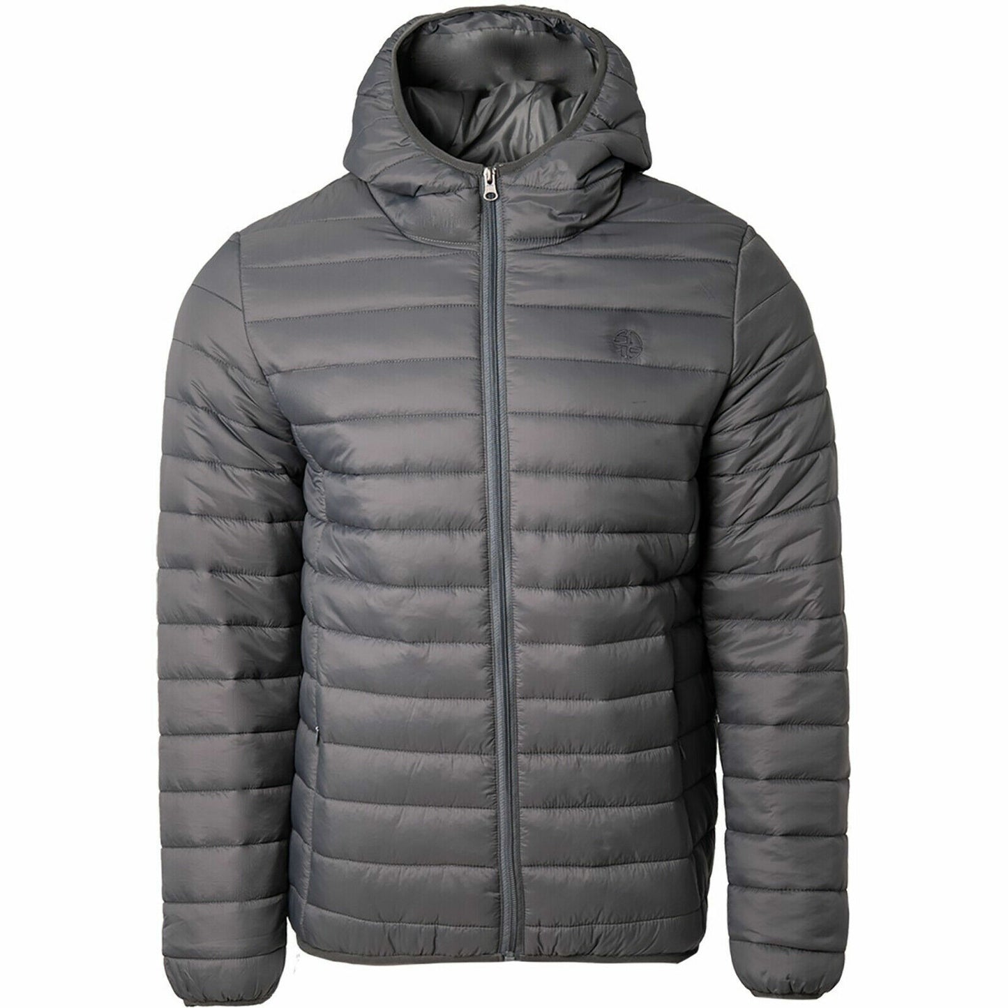 SOUL STAR MENS QUILTED HOODED JACKET PADDED BUBBLE PUFFER PUFFA WARM BOMBER COAT