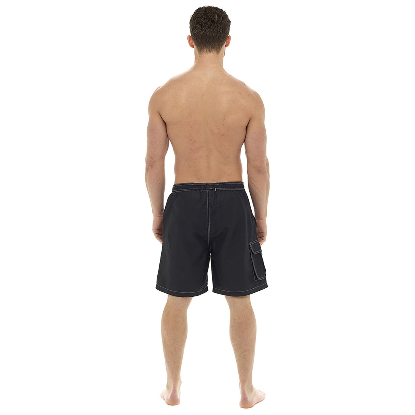 MENS CARGO FLAP POCKET SWIMMING SHORTS POOL SURF GENTS HOLIDAY BEACH SWIM TRUNKS