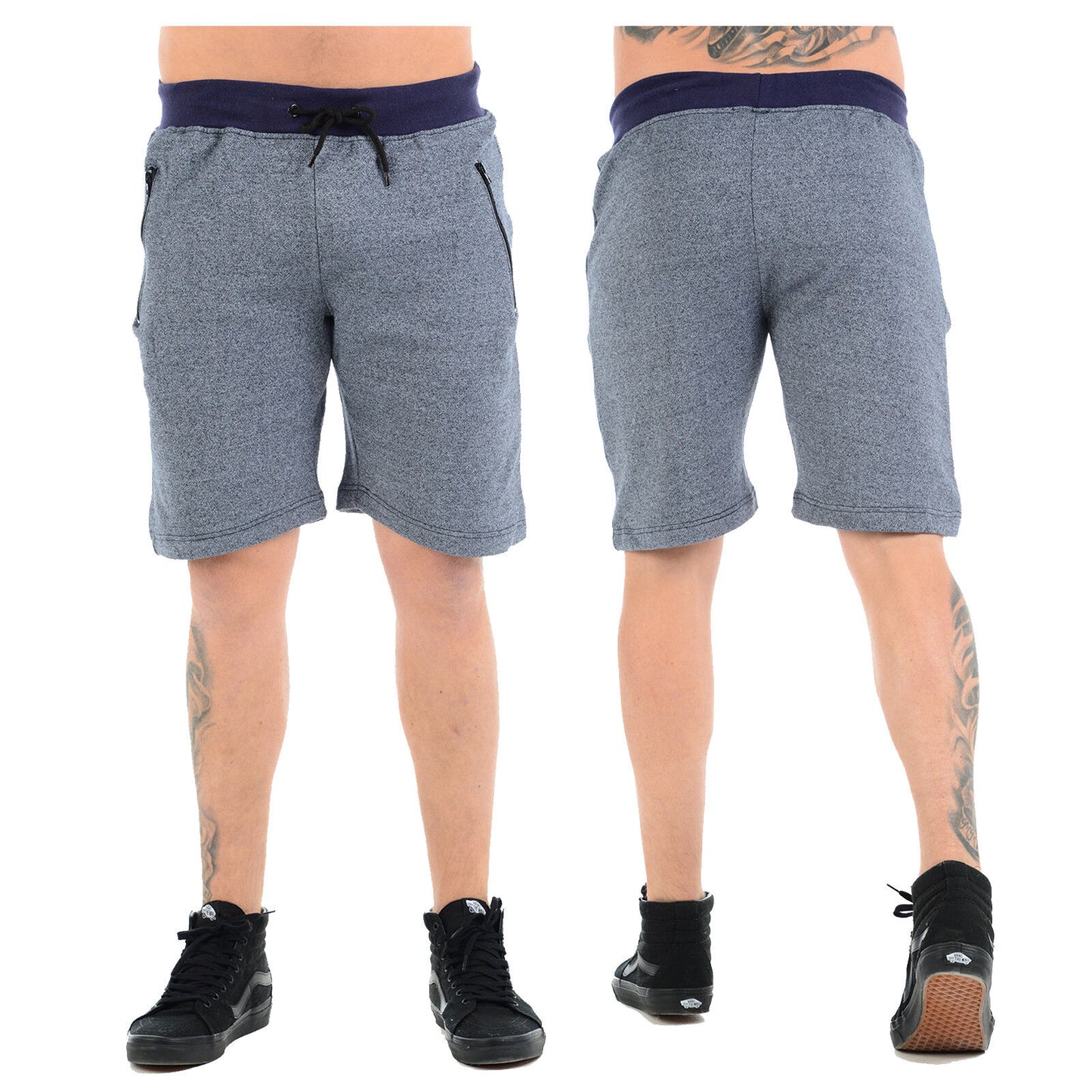 2 PACK MENS JOGGING SHORTS JERSEY FLEECE SWEAT BOTTOMS GYM RUNNING COMFY WORKOUT CASUAL SUMMER ACTIVEWEAR SHORTS