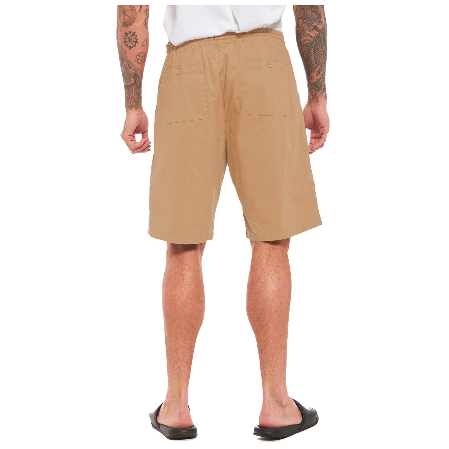 MENS CARGO SHORTS SUMMER CASUAL COMBAT WORK HALF PANTS POLY COTTON LIGHTWEIGHT BEACH SPORTS UTILITY POCKETS
