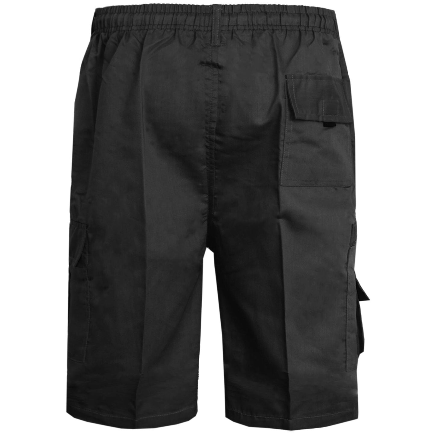 MENS PLAIN CARGO SHORTS QUICK DRY COMBAT CASUAL SUMMER BEACH WORKWEAR POLY COTTON MULTI POCKET LIGHTWEIGHT PANTS