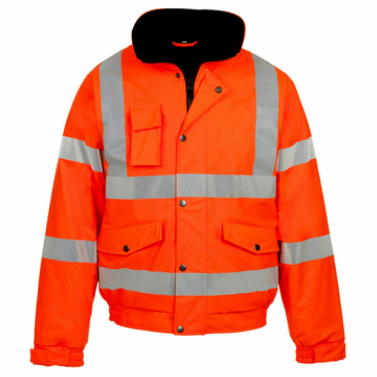 HI VIZ VIS JACKET HIGH VISIBILITY REFLECTIVE WATERPROOF WORKWEAR PADDED HOODED