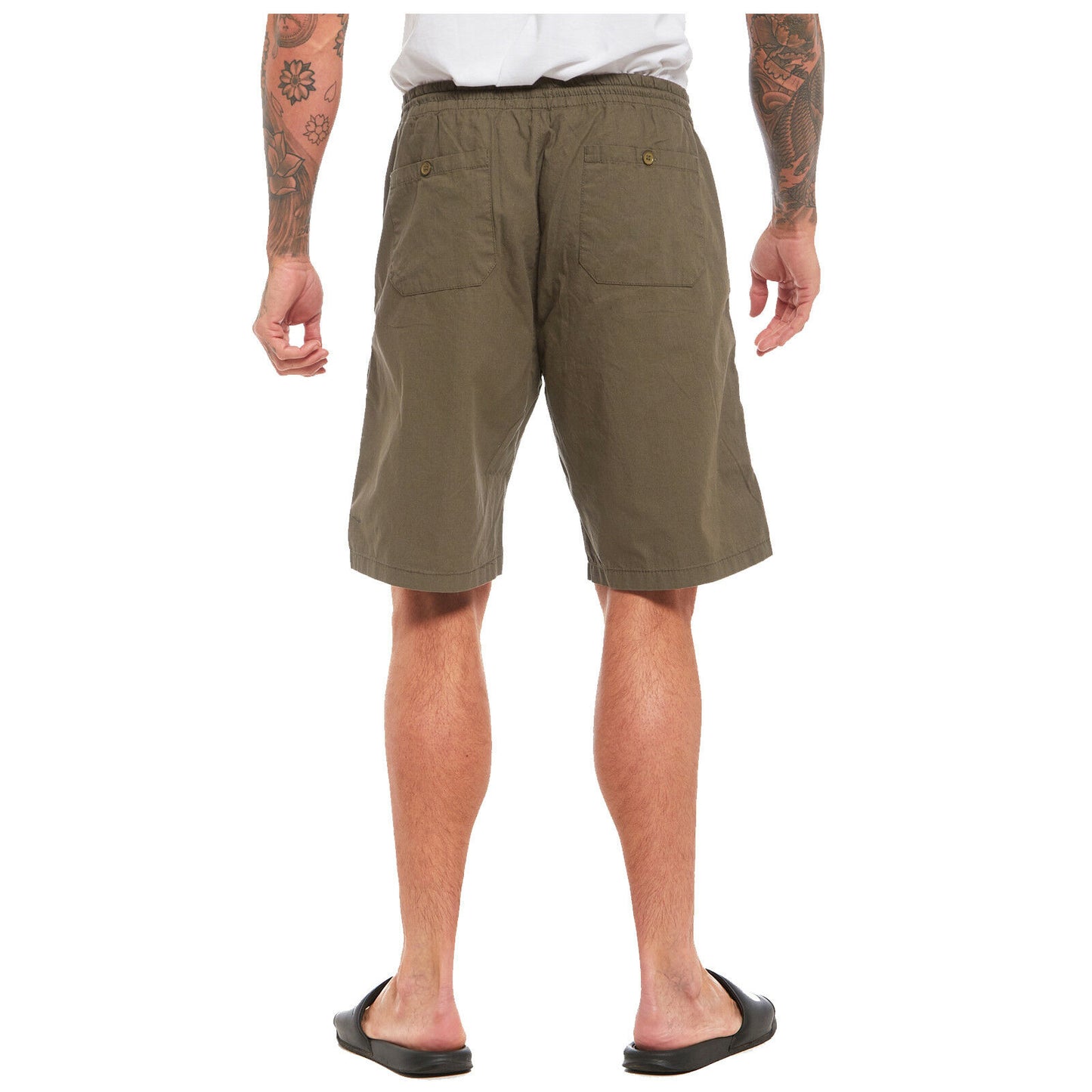 MENS CARGO SHORTS SUMMER CASUAL COMBAT WORK HALF PANTS POLY COTTON LIGHTWEIGHT BEACH SPORTS UTILITY POCKETS